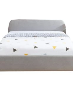 Homifab Lits Lit Coffre LENA Sommier à Lattes Et Tête De Lit 160x200 Gris Clair -Sommiers Soldes lit coffre lena sommier a lattes et tete de lit 160x200 gris clair 3