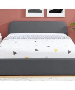 Homifab Lits Lit Coffre LENA Sommier à Lattes Et Tête De Lit 160x200 Gris Foncé -Sommiers Soldes lit coffre lena sommier a lattes et tete de lit 160x200 gris fonce 4