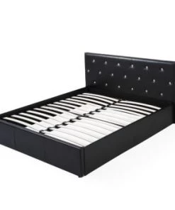 Baita Lits Lit Coffre Simili Noir 140x190 Sommier Inclus 10 Baita Lits Lit Coffre Simili Noir 140x190 Sommier Inclus -Sommiers Soldes lit coffre simili noir 140x190 sommier inclus 10