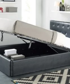 Baita Lits Lit Coffre Simili Noir 160x200 Sommier Inclus 12 Baita Lits Lit Coffre Simili Noir 160x200 Sommier Inclus -Sommiers Soldes lit coffre simili noir 160x200 sommier inclus 10