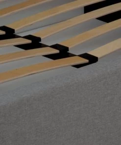 Maison Aubertin Lits Lit Coffre Tissu Gris 140x200 -Sommiers Soldes lit coffre tissu gris 140x200 4