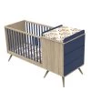 Sauthon Original Lits Lit Combiné évolutif 103x181x68cm Bleu -Sommiers Soldes lit combine evolutif 103x181x68cm bleu