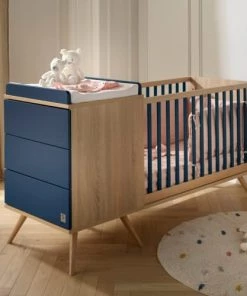 Sauthon Original Lits Lit Combiné évolutif 103x181x68cm Bleu -Sommiers Soldes lit combine evolutif 103x181x68cm bleu 3