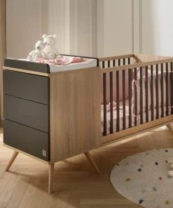 Sauthon Original Lits Lit Combiné évolutif 103x181x68cm Gris -Sommiers Soldes lit combine evolutif 103x181x68cm gris 1