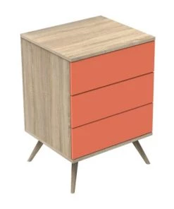 Sauthon Original Lits Lit Combiné évolutif 103x181x68cm Orange -Sommiers Soldes lit combine evolutif 103x181x68cm orange 2