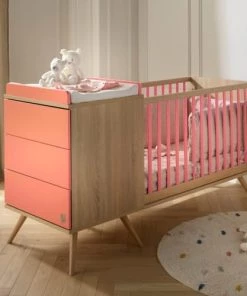 Sauthon Original Lits Lit Combiné évolutif 103x181x68cm Orange -Sommiers Soldes lit combine evolutif 103x181x68cm orange 3