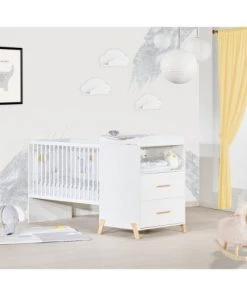 BabyPrice Lits Lit Combiné Evolutif 120x60 En 90x190 En Bois Blanc 12 BabyPrice Lits Lit Combiné Evolutif 120x60 En 90x190 En Bois Blanc -Sommiers Soldes lit combine evolutif 120x60 en 90x190 en bois blanc 4