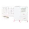 BabyPrice Lits Lit Combiné Evolutif 120x60 En 90x190 En Bois Blanc -Sommiers Soldes lit combine evolutif 120x60 en 90x190 en bois blanc 6