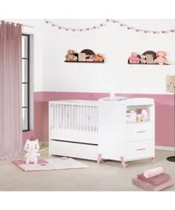 BabyPrice Lits Lit Combiné Evolutif 120x60 En 90x190 En Bois Blanc -Sommiers Soldes lit combine evolutif 120x60 en 90x190 en bois blanc 9