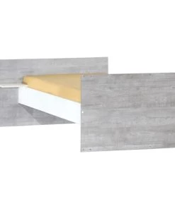 BabyPrice Lits Lit Combiné Evolutif 120x60 En 90x190 En Bois Gris Foncé -Sommiers Soldes lit combine evolutif 120x60 en 90x190 en bois gris fonce 3