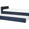 Beliani Lits Lit D'enfant En Tissu Bleu 80x200 -Sommiers Soldes lit d enfant en tissu bleu 80x200 1