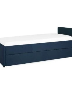 Beliani Lits Lit D'enfant En Tissu Bleu 80x200 11 Beliani Lits Lit D'enfant En Tissu Bleu 80x200 -Sommiers Soldes lit d enfant en tissu bleu 80x200 4