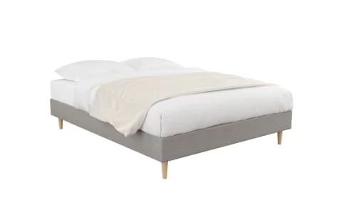 Moondaca Sommiers Lit Déco Tapissier En Kit 160x200 Gris Clair 4 Pieds Inclus 5 Moondaca Sommiers Lit Déco Tapissier En Kit 160x200 Gris Clair 4 Pieds Inclus – Image 3