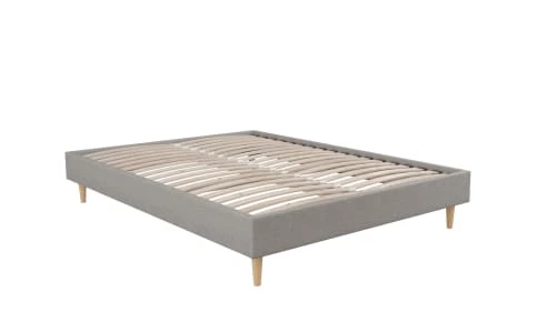 Moondaca Sommiers Lit Déco Tapissier En Kit 160x200 Gris Clair 4 Pieds Inclus 3 Moondaca Sommiers Lit Déco Tapissier En Kit 160x200 Gris Clair 4 Pieds Inclus