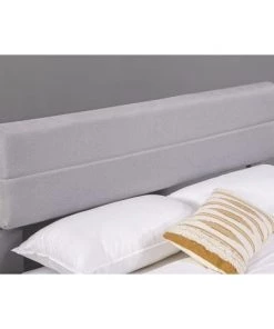 Concept Usine Lits Lit Design 160x200 Cm En Lin Gris -Sommiers Soldes lit design 160x200 cm en lin gris 4