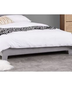 Concept Usine Lits Lit Design 160x200 Cm En Lin Gris -Sommiers Soldes lit design 160x200 cm en lin gris 5