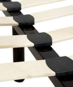 Tectake Lits Lit Design Moderne Avec Sommier 200 X 180 Cm Noir -Sommiers Soldes lit design moderne avec sommier 200 x 180 cm noir 4