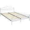 Tectake Lits Lit Design Romantique Avec Sommier 200 X 140 Cm Blanc/blanc -Sommiers Soldes lit design romantique avec sommier 200 x 140 cm blanc blanc
