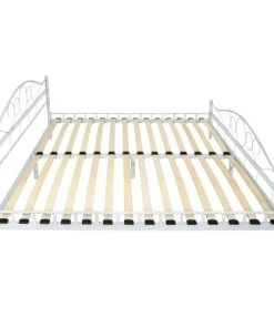 Tectake Lits Lit Design Romantique Avec Sommier 200 X 180 Cm Blanc/blanc -Sommiers Soldes lit design romantique avec sommier 200 x 180 cm blanc blanc 3