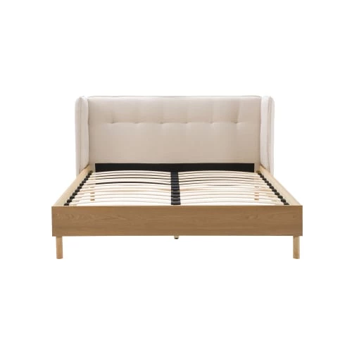 Rendez Vous Déco Lits Lit Double 140x190 Cm En Tissu Beige 8 Rendez Vous Déco Lits Lit Double 140x190 Cm En Tissu Beige – Image 6