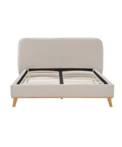 Rendez Vous Déco Lits Lit Double 140x190 Cm En Tissu Beige 13 Rendez Vous Déco Lits Lit Double 140x190 Cm En Tissu Beige -Sommiers Soldes lit double 140x190 cm en tissu beige 5