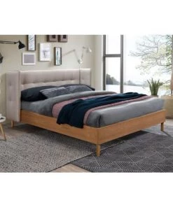 Rendez Vous Déco Lits Lit Double 140x190 Cm En Tissu Beige 9 Rendez Vous Déco Lits Lit Double 140x190 Cm En Tissu Beige -Sommiers Soldes lit double 140x190 cm en tissu beige 7