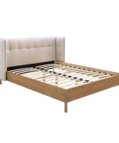 Rendez Vous Déco Lits Lit Double 140x190 Cm En Tissu Beige 11 Rendez Vous Déco Lits Lit Double 140x190 Cm En Tissu Beige -Sommiers Soldes lit double 140x190 cm en tissu beige 9