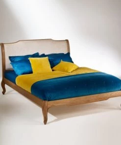 Robin Des Bois Lits Lit Double 160 En Chêne Et Sommier Naturel Foncé -Sommiers Soldes lit double 160 en chene et sommier naturel fonce 3