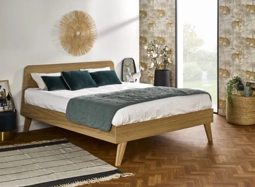 Nateo Concept Lits Lit Double 160x200 Cm En Chêne 4 Nateo Concept Lits Lit Double 160x200 Cm En Chêne – Image 2