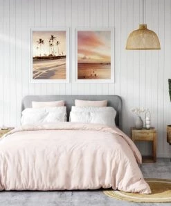 Rendez Vous Déco Lits Lit Double 160x200 Cm En Tissu Gris -Sommiers Soldes lit double 160x200 cm en tissu gris 1