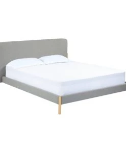 Rendez Vous Déco Lits Lit Double 160x200 Cm En Tissu Gris 10 Rendez Vous Déco Lits Lit Double 160x200 Cm En Tissu Gris -Sommiers Soldes lit double 160x200 cm en tissu gris 8