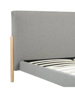 Rendez Vous Déco Lits Lit Double 160x200 Cm En Tissu Gris 11 Rendez Vous Déco Lits Lit Double 160x200 Cm En Tissu Gris -Sommiers Soldes lit double 160x200 cm en tissu gris 9