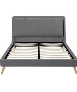 Rendez Vous Déco Lits Lit Double 160x200 Cm En Tissu Gris Foncé 13 Rendez Vous Déco Lits Lit Double 160x200 Cm En Tissu Gris Foncé -Sommiers Soldes lit double 160x200 cm en tissu gris fonce 11