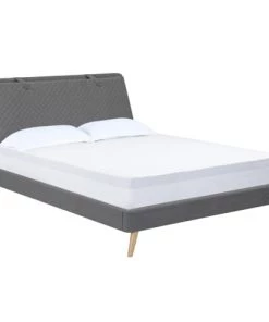 Rendez Vous Déco Lits Lit Double 160x200 Cm En Tissu Gris Foncé 9 Rendez Vous Déco Lits Lit Double 160x200 Cm En Tissu Gris Foncé -Sommiers Soldes lit double 160x200 cm en tissu gris fonce 7