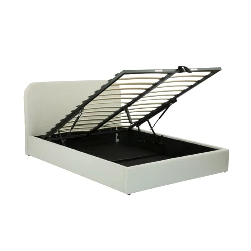 Rendez Vous Déco Lits Lit Double Avec Coffre 160x200 Cm En Tissu Beige 7 Rendez Vous Déco Lits Lit Double Avec Coffre 160x200 Cm En Tissu Beige – Image 5