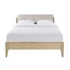 Maisons Du Monde Lits Lit Double Beige, Couchage 140x190 -Sommiers Soldes lit double beige couchage 140x190 1000 3 17 199277 1