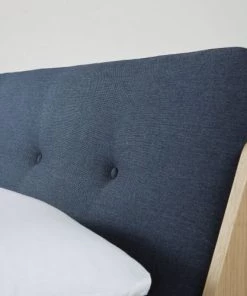 Maisons Du Monde Lits Lit Double Bleu, Couchage 140x190 -Sommiers Soldes lit double bleu couchage 140x190 1000 2 16 199276 3