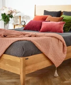 Robin Des Bois Lits Lit Double En Chêne -Sommiers Soldes lit double en chene 3