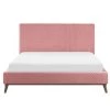Beliani Lits Lit Double En Velours Rose 180x200 1 Beliani Lits Lit Double En Velours Rose 180x200 -Sommiers Soldes lit double en velours rose 180x200 1