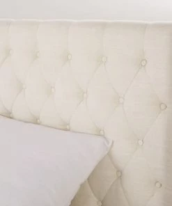 Maisons Du Monde Lits Lit Double Ivoire Avec Rangements, Couchage 180x200 -Sommiers Soldes lit double ivoire avec rangements couchage 180x200 1000 12 11 199558 3