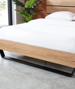 Baita Lits Lit Effet Chêne Et Métal Noir 140x190 Sommier Inclus 12 Baita Lits Lit Effet Chêne Et Métal Noir 140x190 Sommier Inclus -Sommiers Soldes lit effet chene et metal noir 140x190 sommier inclus 4