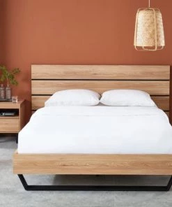 Baita Lits Lit Effet Chêne Et Métal Noir 140x190 Sommier Inclus 13 Baita Lits Lit Effet Chêne Et Métal Noir 140x190 Sommier Inclus -Sommiers Soldes lit effet chene et metal noir 140x190 sommier inclus 5