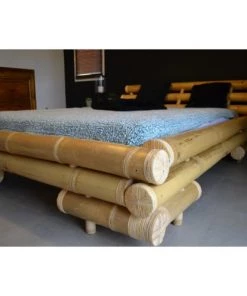 HYDILE Lits Lit En Bambou 140*190 -Sommiers Soldes lit en bambou 140 190 3