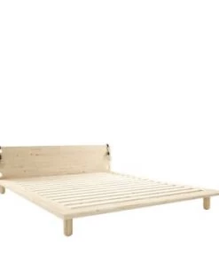 Karup Design Lits Lit En Bois Avec Lampes De Chevets 140x200cm -Sommiers Soldes lit en bois avec lampes de chevets 140x200cm 4