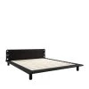 Karup Design Lits Lit En Bois Avec Lampes De Chevets 140x200cm Noir -Sommiers Soldes lit en bois avec lampes de chevets 140x200cm noir 1