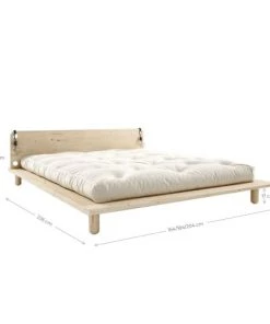 Karup Design Lits Lit En Bois Avec Lampes De Chevets 140x200cm Noir -Sommiers Soldes lit en bois avec lampes de chevets 140x200cm noir 4