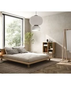 Karup Design Lits Lit En Bois Avec Lampes De Chevets 180x200cm -Sommiers Soldes lit en bois avec lampes de chevets 180x200cm 1