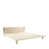 Karup Design Lits Lit En Bois Avec Lampes De Chevets 180x200cm