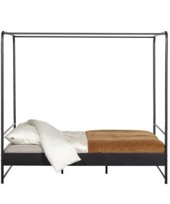 VtWonen Lits Lit En Métal 160x200cm Noir