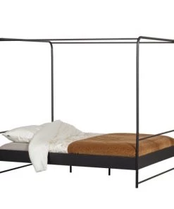 VtWonen Lits Lit En Métal 160x200cm Noir -Sommiers Soldes lit en metal 160x200cm noir 3